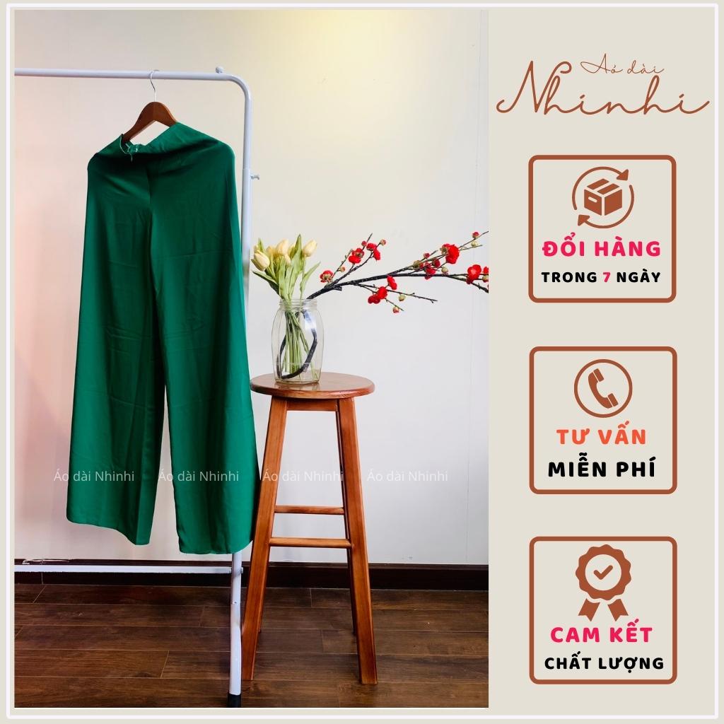 Quần lụa áo dài, quần áo dài cách tân lụa Mỹ NHINHI lưng thun