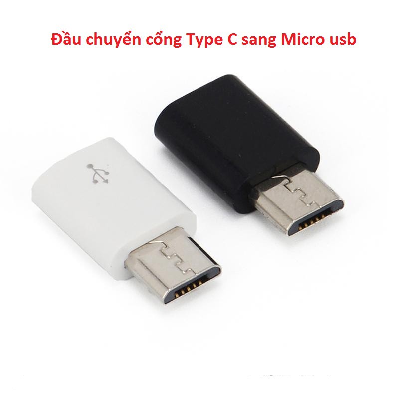 Đầu chuyển Micro usb sang Type C - Đầu chuyển Type C sang Micro usb