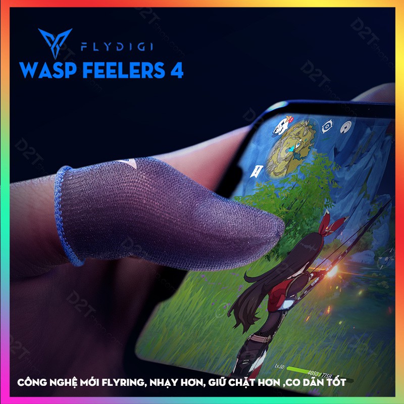 [THẾ HỆ MỚI] Flydigi Wasp Feelers 4 | Găng tay chơi game PUBG, Liên quân, chống mồ hôi, cực nhạy