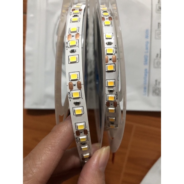 Cuộn Led dây dán 2835 12V 120, 180, 240 mắt led - Ánh sáng vàng, trắng, trung tính