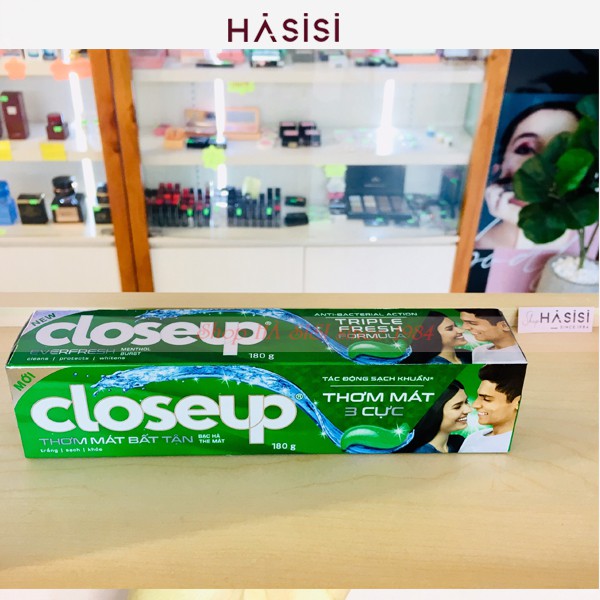 KEM ĐÁNH RĂNG CLOSE UP - Thơm Mát Bất Tận Bạc Hà The Mát 180g