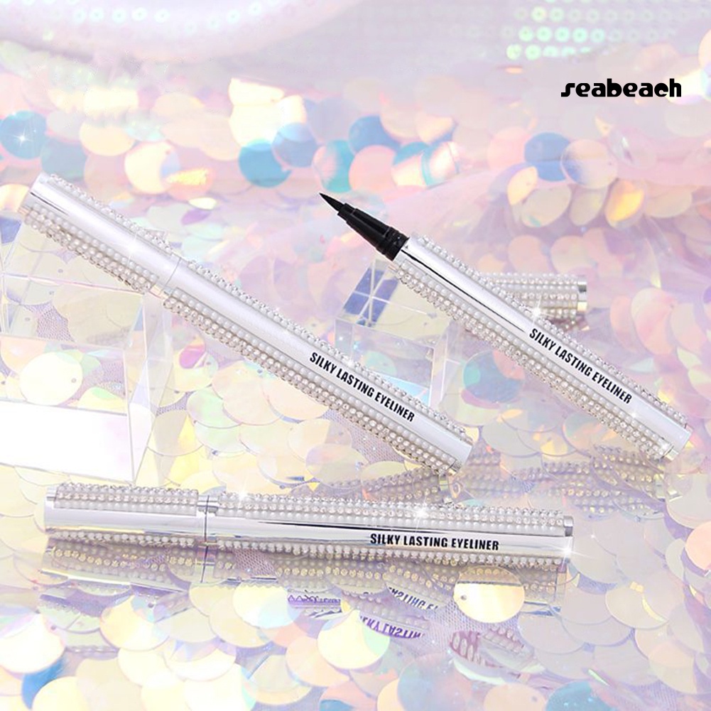 Shiny Rhinestone Silky Waterproof Non Smudge Fast Drying Eyeliner Eyelash Pencil | BigBuy360 - bigbuy360.vn