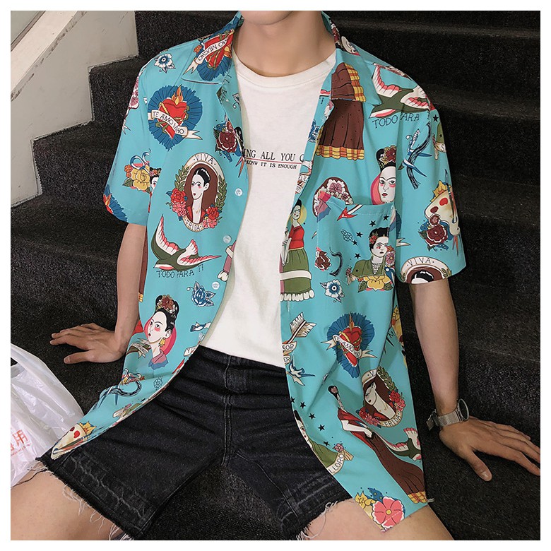 Áo sơ mi nam thời trang in hình độc đáo nổi bật | BigBuy360 - bigbuy360.vn