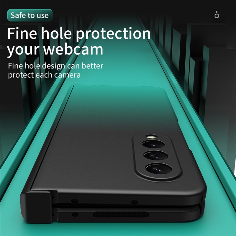 Ốp Điện Thoại PC Silicon Màu Gradient Bảo Vệ Toàn Diện 360 Độ Cho Samsung Galaxy Z Fold 3 5G Z Fold 4 Fold3 Fold4