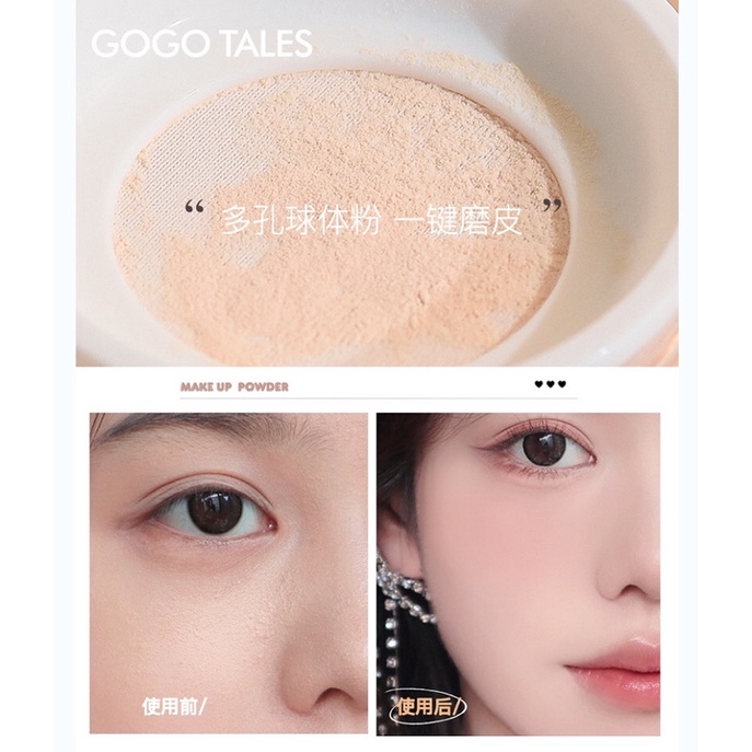 GOGO TALES - Phấn phủ dạng bột  kiềm dầu ngăn đổ mồ hôi