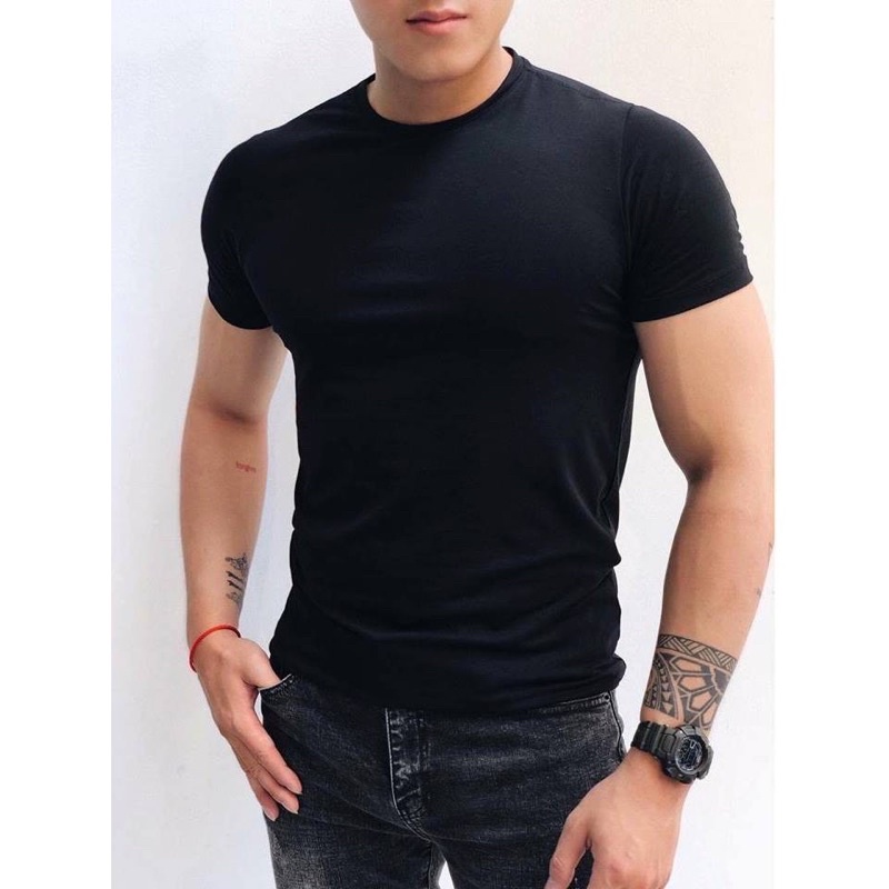 Áo Thun Nam Nữ Form Ôm Body Chất Vải Cotton 100% Cao Cấp