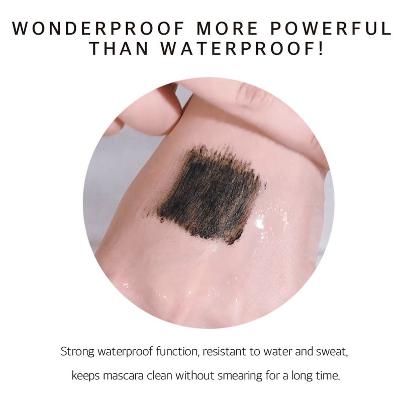 Mascara B.O.M Làm Dài &amp; Cong Mi Màu Đen Wonderproof Mascara Long &amp; Curl Super Black 8g