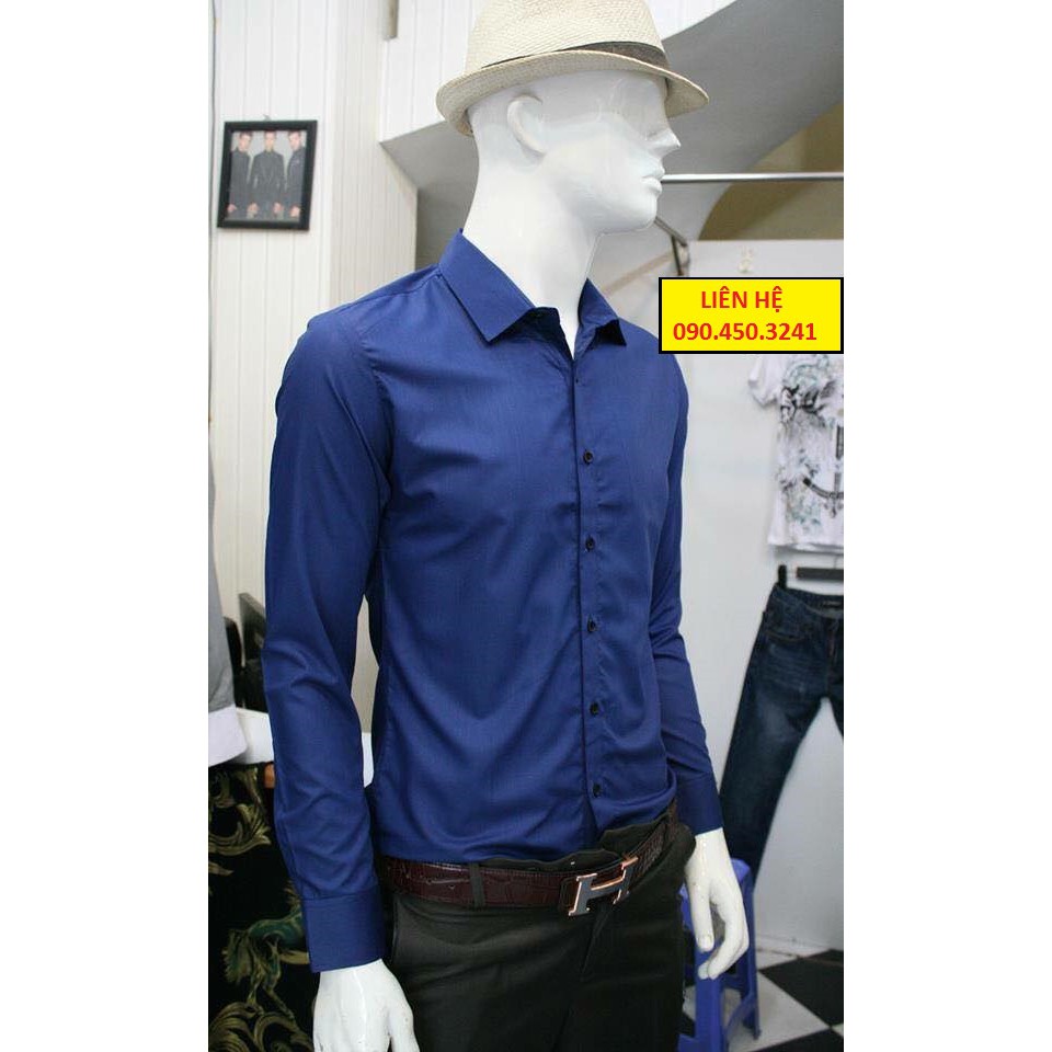 Sơ mi nến lụa tay dài 150k