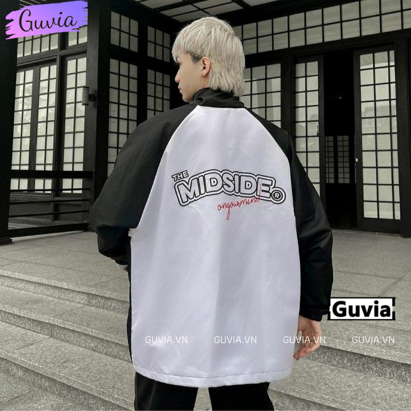 Áo khoác dù TMS MIDSIDE nam nữ form rộng Unisex 2 lớp Chống Nắng Siêu Hot ulzzang Jacket Bomber Guvia
