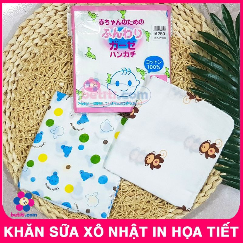 Set 10 chiếc khăn sữa hoa xuât Nhât