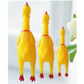 Đồ chơi cho chó bằng cao su hình con gà la hét, có 3 size lựa chọn DC016