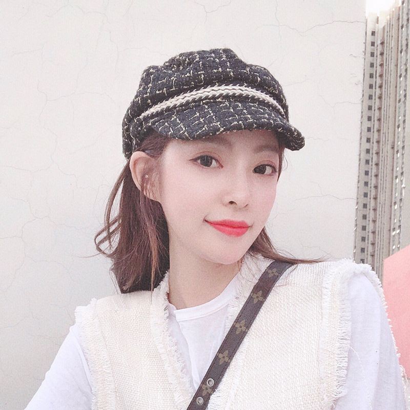 Mũ Newboy Dạ Đai Dây và Đai Xích