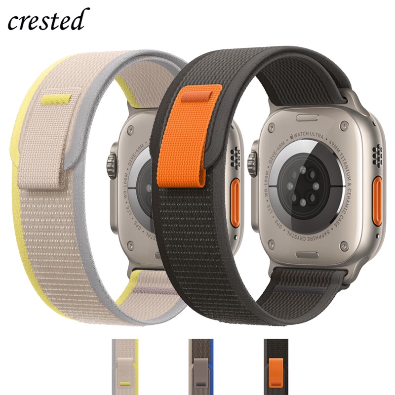 Dây Nylon Đeo Tay Hai Vòng Thay Thế Cho Đồng Hồ Thông Minh apple watch Ultra 49mm 44mm 40mm 45mm 41mm 42mm 38mm 7 6 5 4 3 se 8