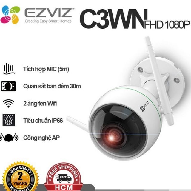 camera wifi EZVIZ 2.0mp hàng chính hãng