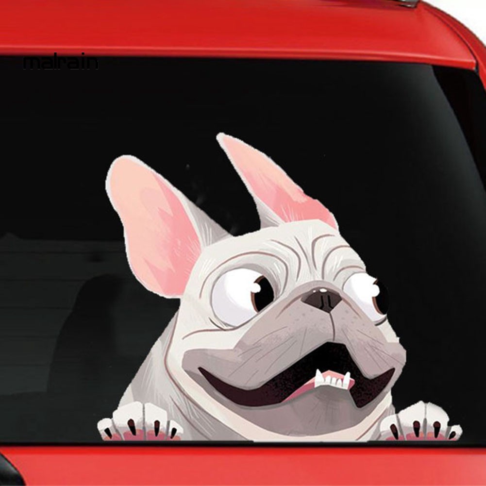 Decal Dán Trang Trí Hình Chú Chó 3d Đáng Yêu Cho Xe Hơi