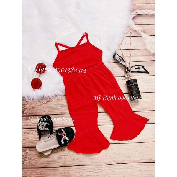 set áo crotop + quần ống loe (7-23kg)