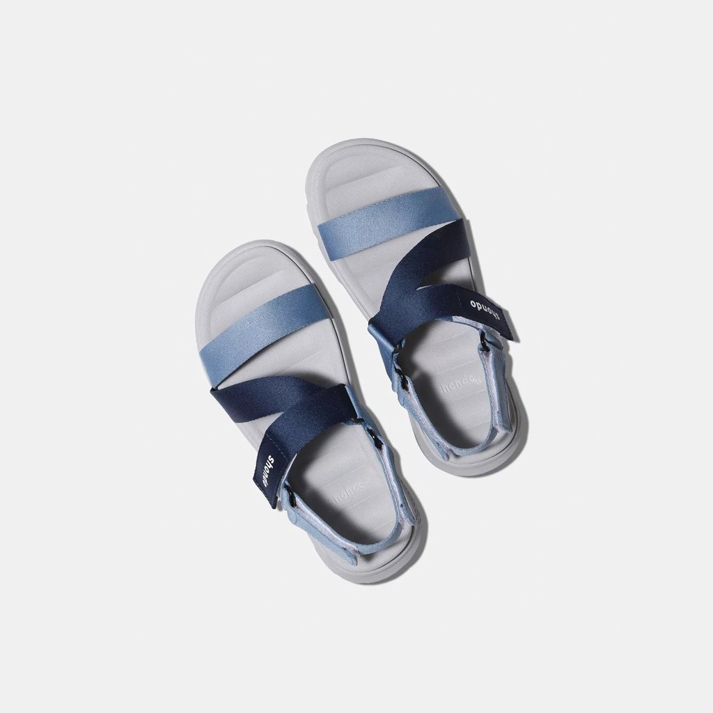 Giày sandal Shondo F6 Sport đế xám ombre xanh dương F6S2130