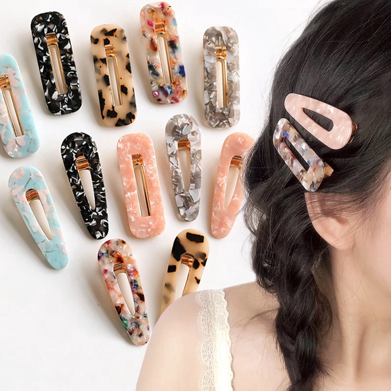 Kẹp tóc kiểu dáng vintage thời trang phong cách Hàn Quốc cho nữ