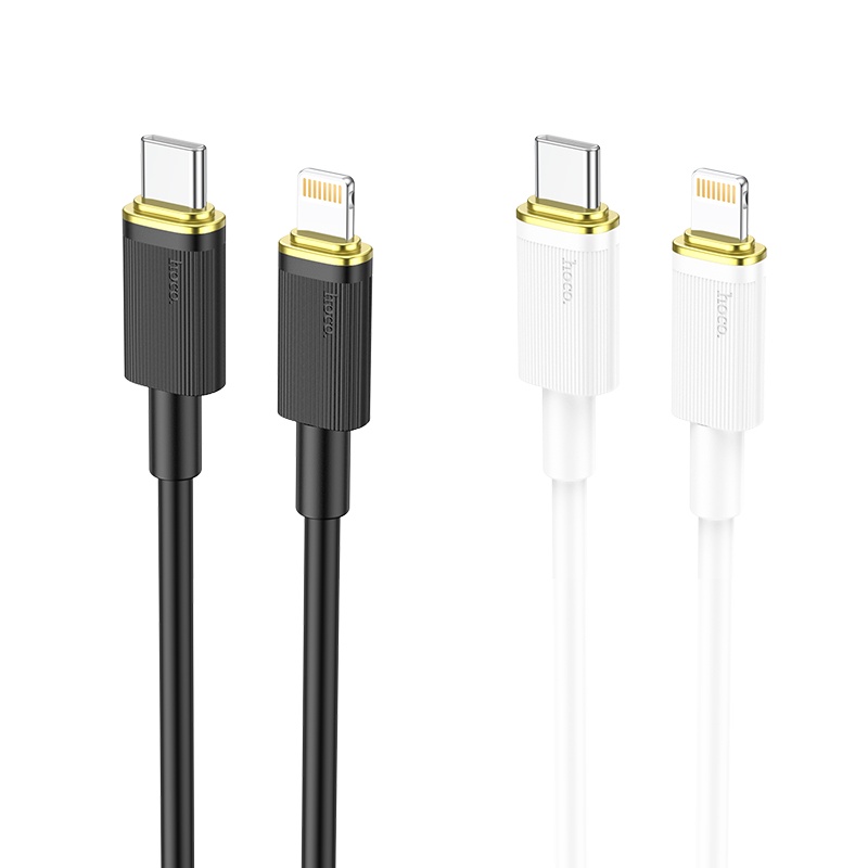 Dây cáp sạc nhanh HOCO. U109 20W PD USB C cao cấp an toàn thích hợp cho iPhone Mini 12 13 14 Pro Max
