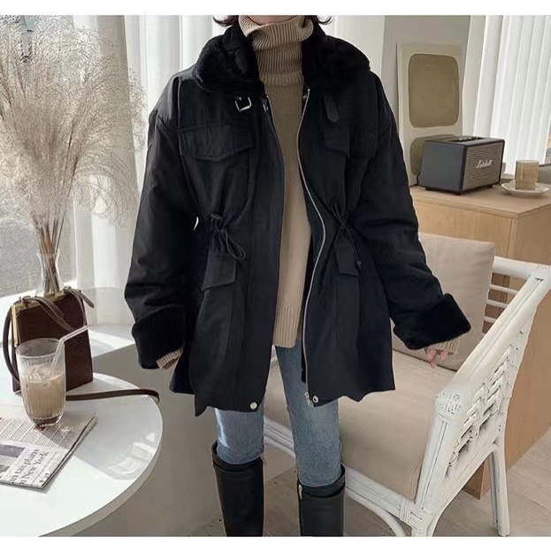 ÁO KHOÁC PARKA LÔNG BO EO AK2180
