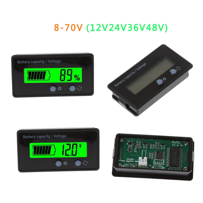 Thiết bị kiểm tra dung lượng pin Lithium màn hình LCD 8 - 70V chuyên dụng