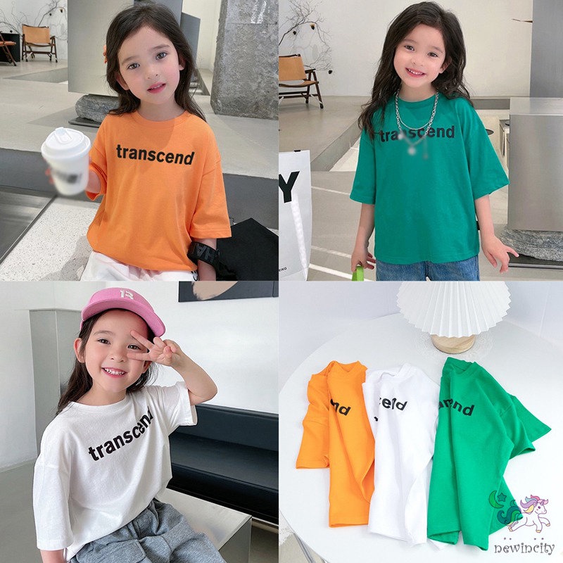 Áo Cotton MàU SắC Đơn GiảN Cho Bé GáI