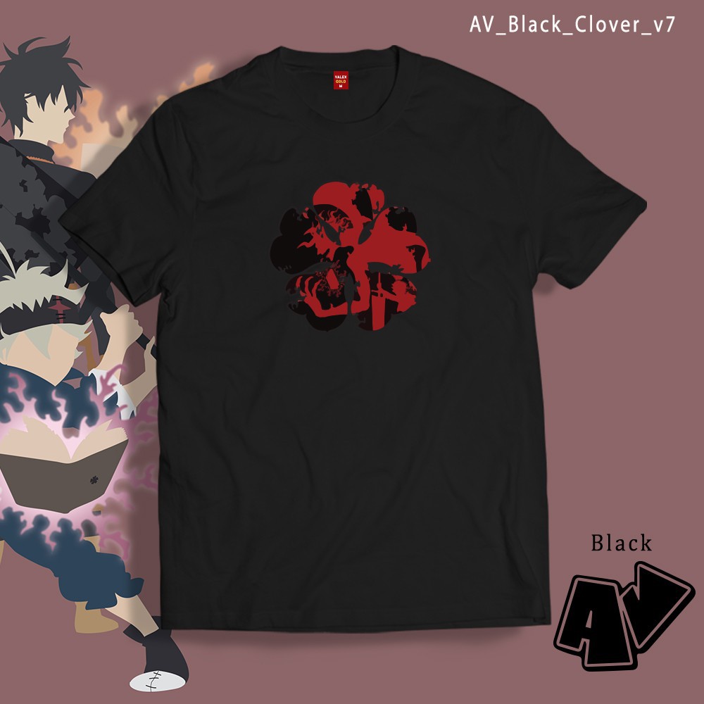 (SALE 50%) Áo thun AV Merch Black Clover tshirt BlackClover Magic Knights Black Leaf Clover cực chất