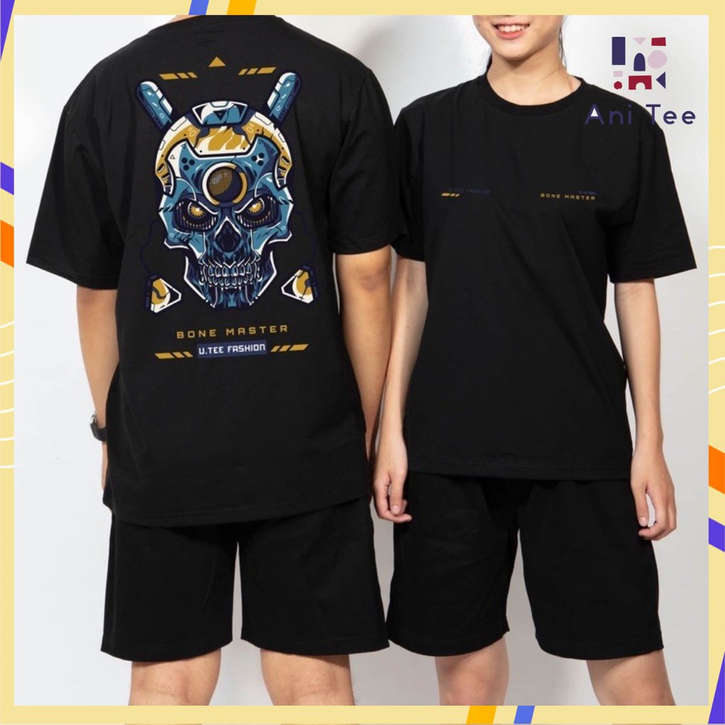 [UNISEX] Combo Áo Thun Bone Master 100% Cotton + Quần Short Kaki Trơn Cực Ngầu