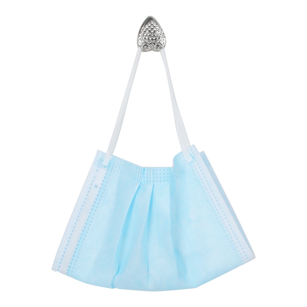 Bộ 4 Móc Treo Mặt Nạ Mini Kiểu Dáng Dễ Thương Gắn Xe Hơi/ Chìa Khóa/ Túi Sạc/ Dây Cáp Sạc