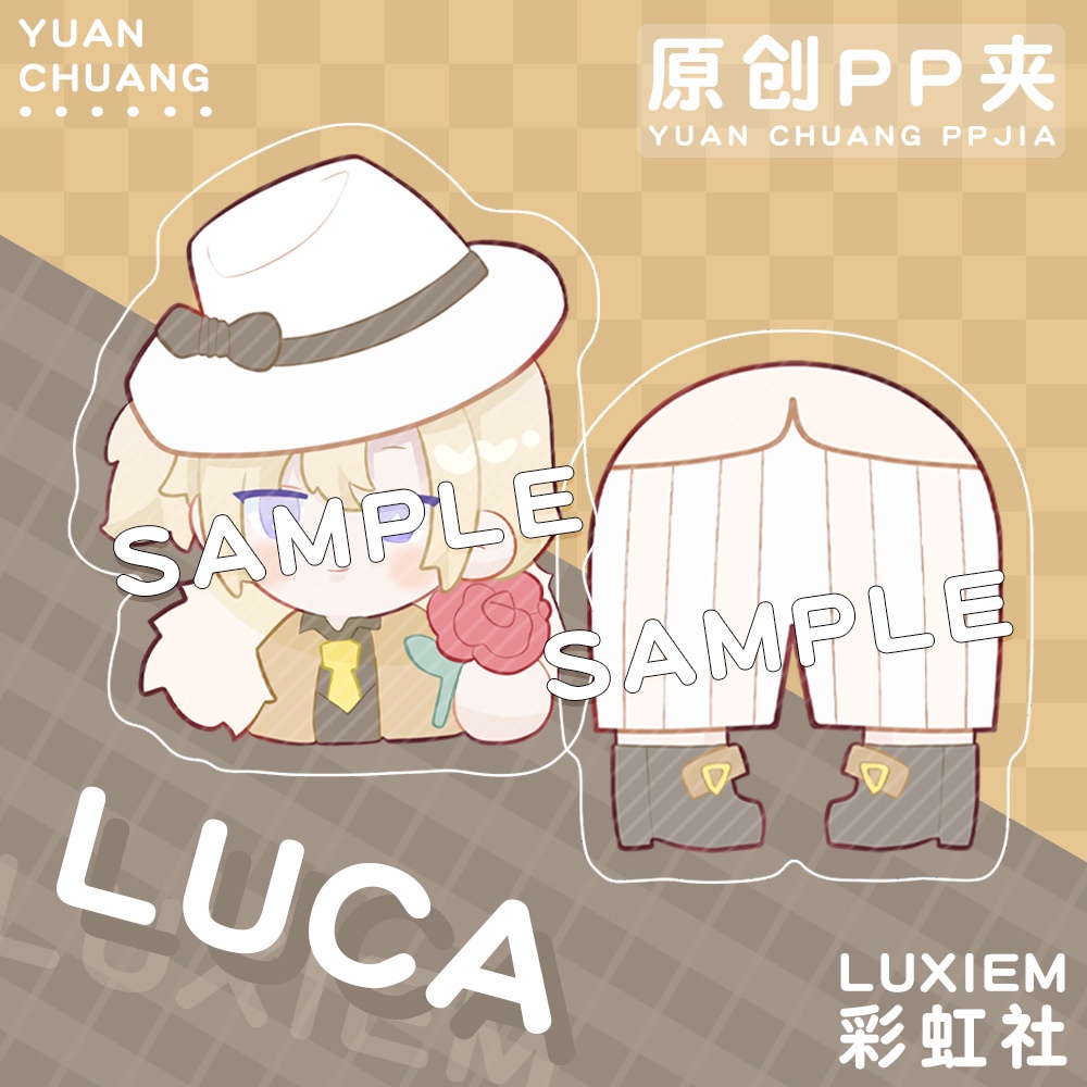 Kẹp Giấy Bằng Acrylic Hình Anime IKE LUCA MYSTA SHU VOX