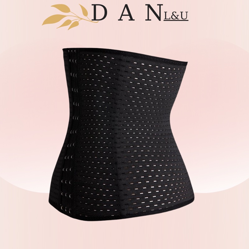 Đai Gen Bụng Định Hình Giảm Eo Sau Sinh 3 Mốc Chống Cuộn DAN L&amp;U 8888