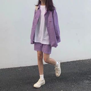 Set thời trang màu tím