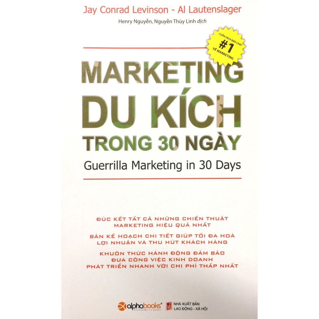 Sách - Marketing Du Kích Trong 30 Ngày - Tác giả Jay Conrad Levinson, Al Lautenslager