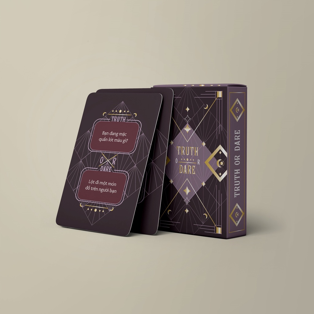Bộ bài Drinking Game Thách hay thật “Truth or Dare” Thẻ Bài BoardGame 50 lá Thú Vị