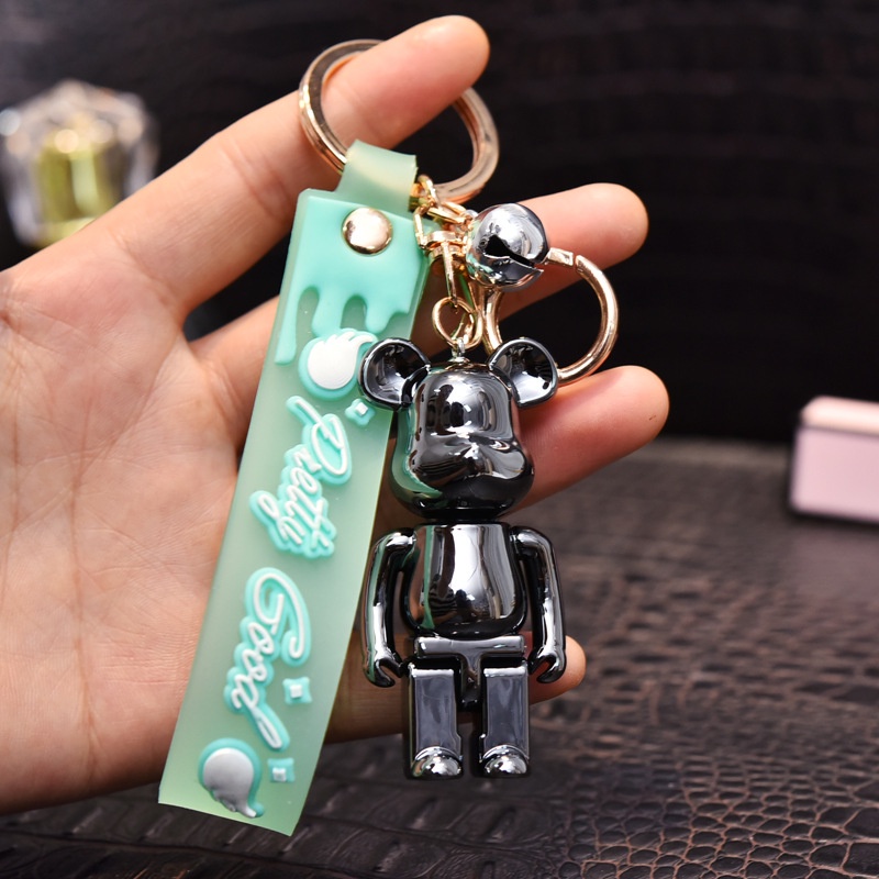 Móc Khóa Nhựa Resin Hình Gấu Dễ Thương Gắn Túi Xách/Điện Thoại Cho Nữ