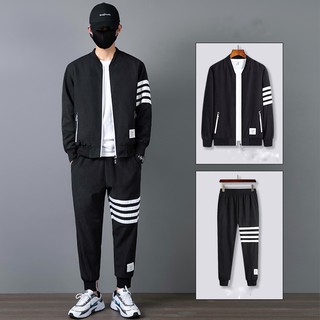 Bộ Nam Thể Thao thu đông dài tay Bomber Chất Umi
