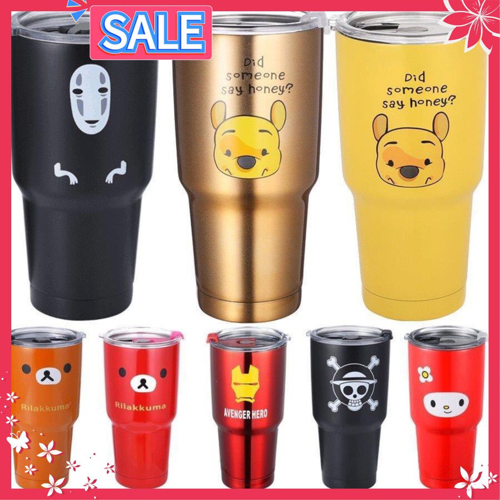 [SIÊU SALE] CỐC GIỮ NHIỆT NGỘ NGHĨNH KÈM TÚI VÀ ỐNG HÚT GIÁ TỐT