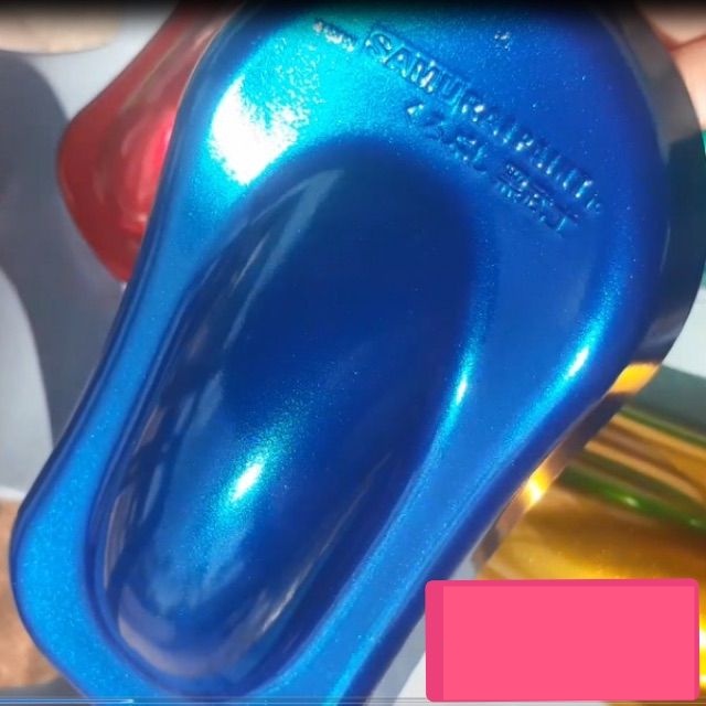 COMBO Màu Xanh Dương Candy Sơn Xịt Samurai (UCH210 - 124 - Y139 - Phủ bóng 128 )