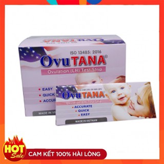 Que thử rụng trứng OVUTANA thử cho kết quả nhanh và chính xác (hộp 12 que)