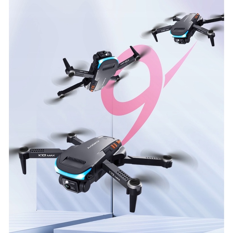 Fly cam, drone K101 Max, play cam pin trâu sóng khỏe độ bền cao bay xé gió