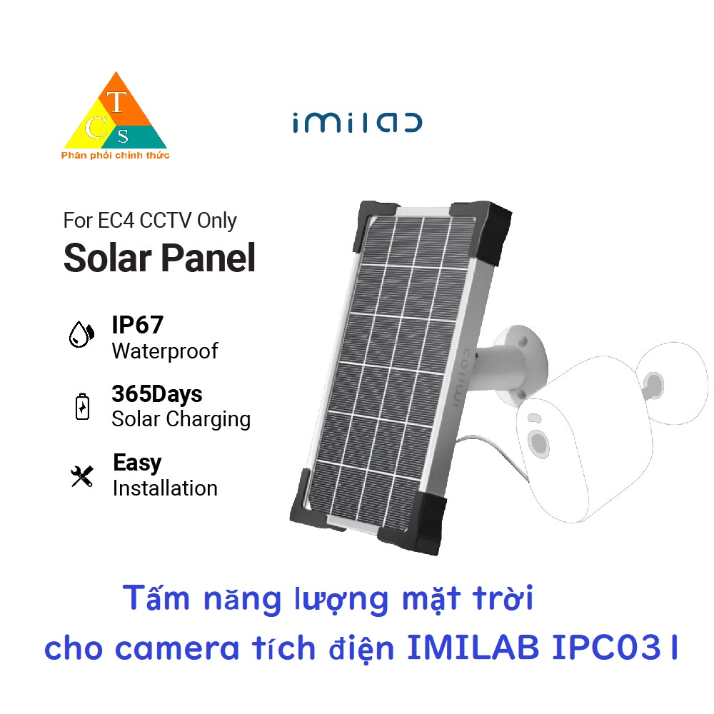 Tấm năng lượng mặt trời cho camera tích điện IMILAB IPC031 | WebRaoVat - webraovat.net.vn