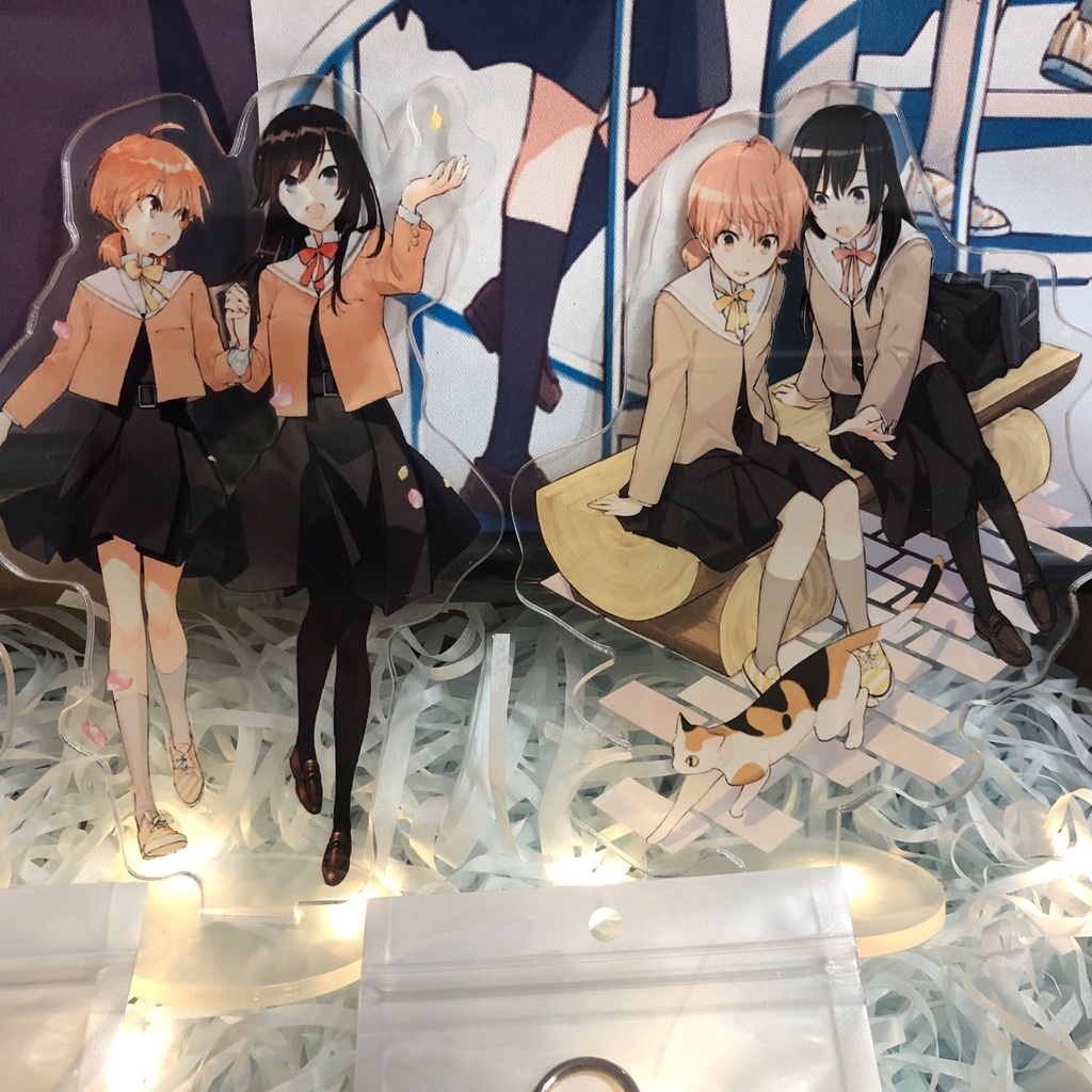 Giá Đỡ Treo Tường Acrylic Hình Nhân Vật Anime Bloom Into You Koito Yuu Nanami Touko Làm Quà Tặng Sinh Nhật