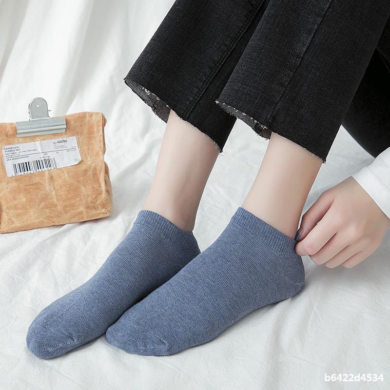 Vớ Tất Trơn Cổ Ngắn Hàn Cotton Êm Mịn Vớ Thấp Hàn Cổ Bo dành cho cả nam và nữ size 36-44 MRSOCKS - VN030