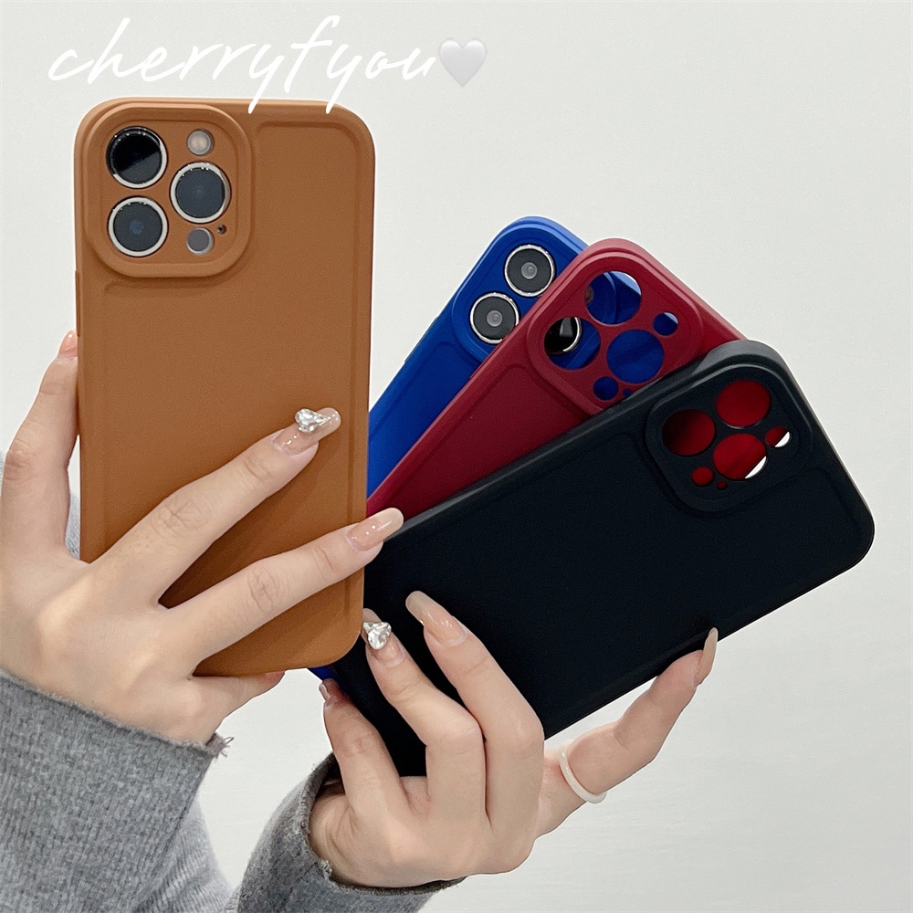 Ốp Điện Thoại TPU Dẻo Màu Kẹo Trơn Chống Nước Cho IPhone 13 12 11 Pro XS XR 8 7 Plus