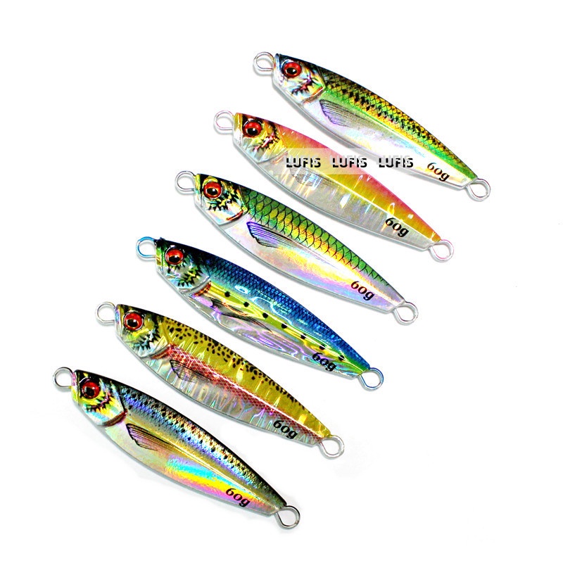 1 Mồi Câu Cá 3D Jig 20g / 30g / 40g / 60g / 80g