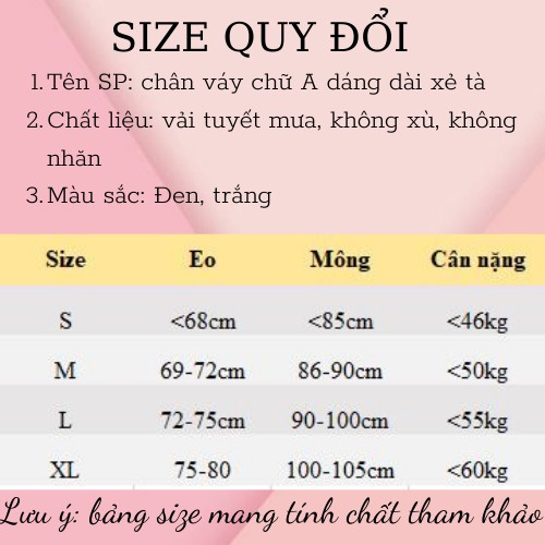 [Chân váy công sở] [Chân váy dài] Chân váy dài Ulzang- Chân váy nữ xẻ tà phong cách Hàn Quốc