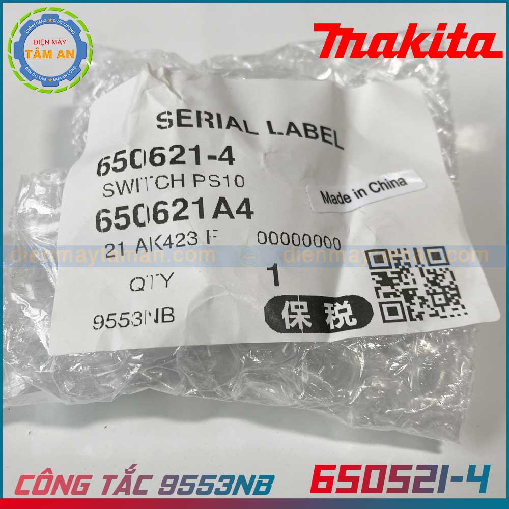 Công tắc máy mài Makita 650621-4 9553NB 9556HN 9556HP 9558HN GA4030 GA4034 M9506 MT966