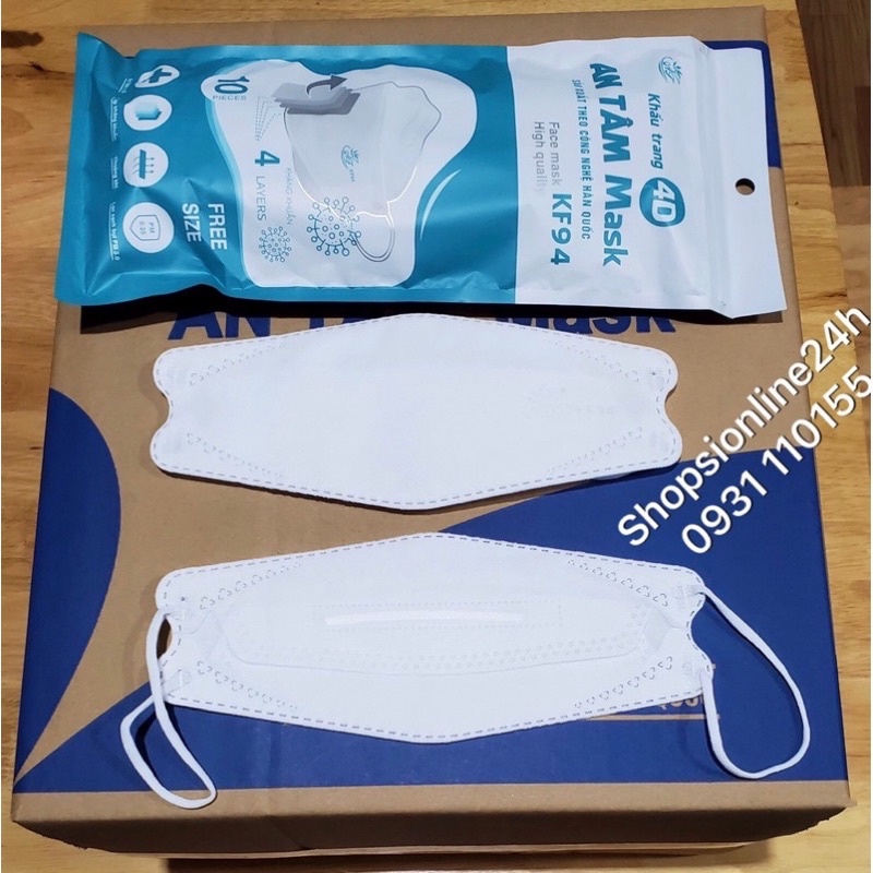 ✅ Thùng 300 cái khẩu trang y tế 4D , kf94 An Tâm