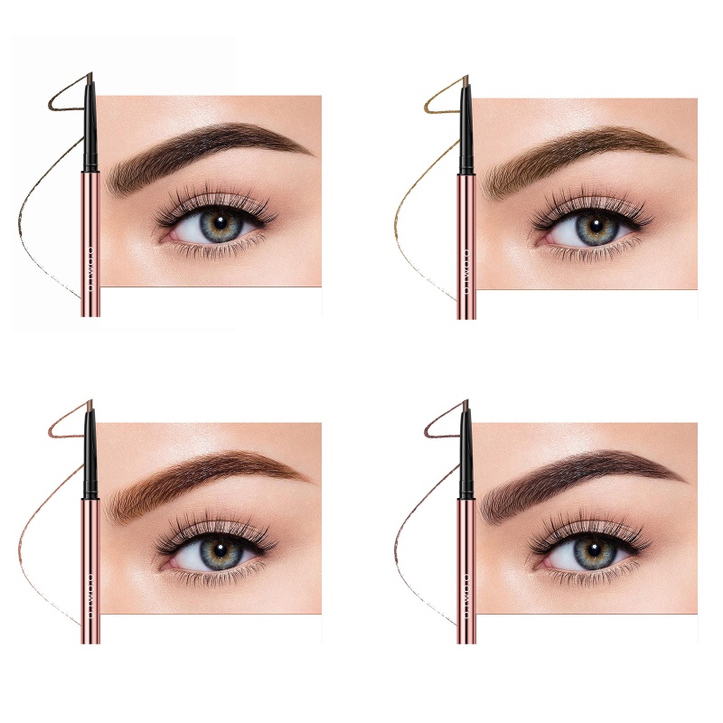 Chì Kẻ Lông Mày Hai Đầu Chống Thấm Nước YOUYO Kèm Cọ Cho Người Mới Bắt Đầu