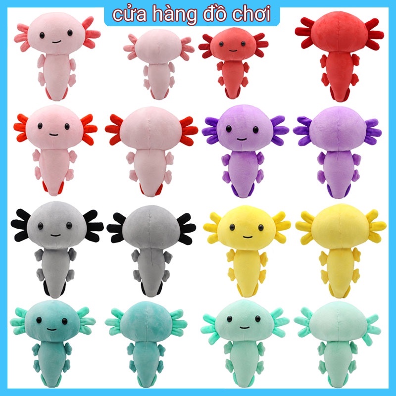 Đồ chơi nhồi bông hình hoạt hình Axolotl đáng yêu